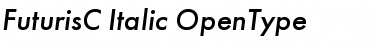 Download FuturisC Italic Font Title Preview