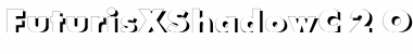 Download FuturisXShadowC Regular Font Title Preview