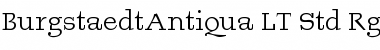 Download BurgstaedtAntiqua LT Std Rg Regular Font Title Preview
