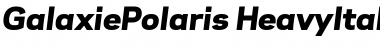 Download Galaxie Polaris Heavy Italic Font