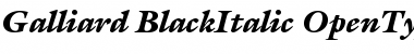 Download ITC Galliard Black Italic Font Title Preview