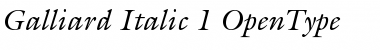 Download ITC Galliard Italic Font Title Preview