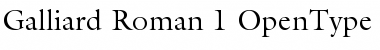 Download ITC Galliard Roman Font Title Preview