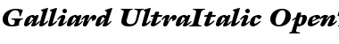 Download ITC Galliard Ultra Italic Font Title Preview