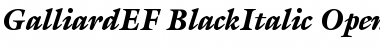 Download GalliardEF-BlackItalic Font