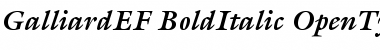 Download GalliardEF-BoldItalic Font