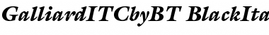 Download ITC Galliard Black Italic Font Title Preview