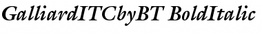 Download ITC Galliard Bold Italic Font Title Preview