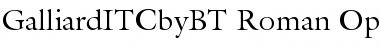 Download ITC Galliard Regular Font Title Preview