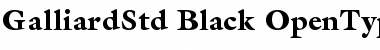 Download ITC Galliard Std Black Font Title Preview
