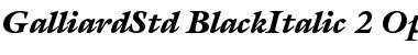Download ITC Galliard Std Black Italic Font Title Preview