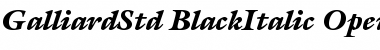 Download ITC Galliard Std Black Italic Font Title Preview
