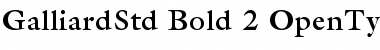 Download ITC Galliard Std Bold Font Title Preview