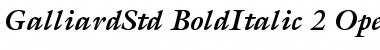 Download ITC Galliard Std Bold Italic Font Title Preview