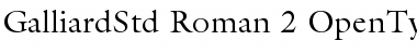 Download ITC Galliard Std Roman Font Title Preview