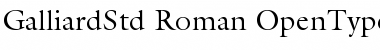 Download ITC Galliard Std Roman Font Title Preview
