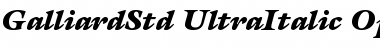 Download ITC Galliard Std Ultra Italic Font Title Preview