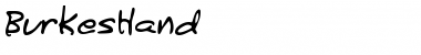Download BurkesHand Regular Font Title Preview
