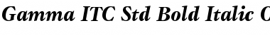 Download Gamma ITC Std Bold Italic Font