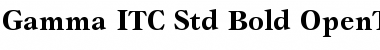 Download Gamma ITC Std Bold Font