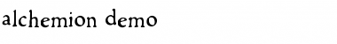 Download Alchemion Demo Regular Font Title Preview