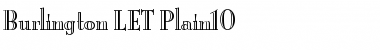 Download Burlington LET Plain Font Title Preview