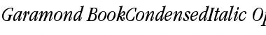 Download ITC Garamond Book Condensed Italic Font Title Preview