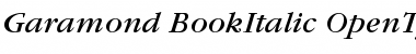 Download ITC Garamond Book Italic Font Title Preview