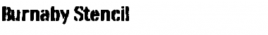 Download Burnaby Stencil Font Title Preview