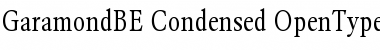 Download Garamond BE Condensed Font
