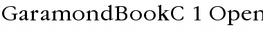 Download GaramondBookC Regular Font