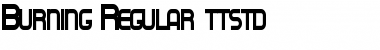 Download Burning Regular Font Title Preview