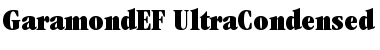 Download GaramondEF UltraCondensed Font
