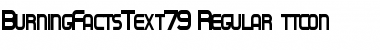 Download BurningFactsText79 Regular Font Title Preview
