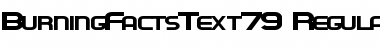Download BurningFactsText79 Regular Font Title Preview