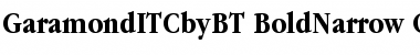 Download ITC Garamond Bold Narrow Font Title Preview