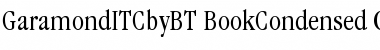 Download ITC Garamond Book Condensed Font Title Preview