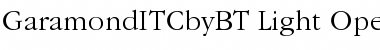 Download ITC Garamond Light Font Title Preview