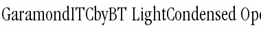 Download ITC Garamond Light Condensed Font Title Preview