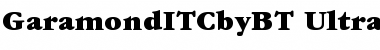 Download ITC Garamond Ultra Font Title Preview
