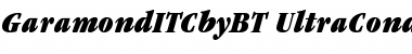 Download ITC Garamond Ultra Condensed Italic Font Title Preview