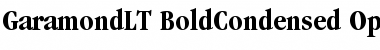 Download ITC Garamond LT Bold Condensed Font Title Preview