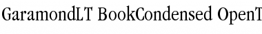 Download ITC Garamond LT Book Condensed Font Title Preview