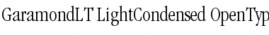 Download ITC Garamond LT Light Condensed Font Title Preview