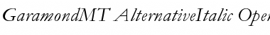 Download Garamond MT Alternative Italic Font