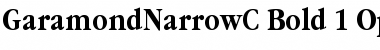 Download GaramondNarrowC Bold Font