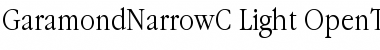Download GaramondNarrowC Regular Font
