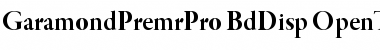 Download Garamond Premier Pro Bold Display Font