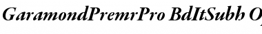 Download Garamond Premier Pro Bold Italic Subhead Font