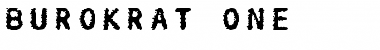 Download Burokrat One Regular Font Title Preview